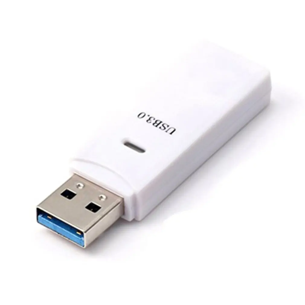 white USB 3,0 высокоскоростной адаптер для чтения карт памяти для Micro SDXC TF T-Flash Reader поддерживает SDXC 64G супер быстрый - Цвет: white