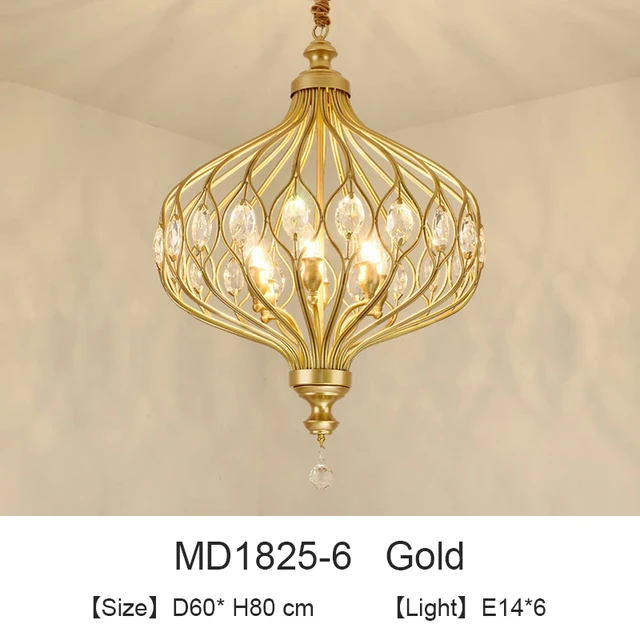 Nordic Crystal Pendant Lights Black Dining Table Lamp Hanging Light For Kitchen Living room Bedroom Corridor led Industrial Lamp 6lights-g