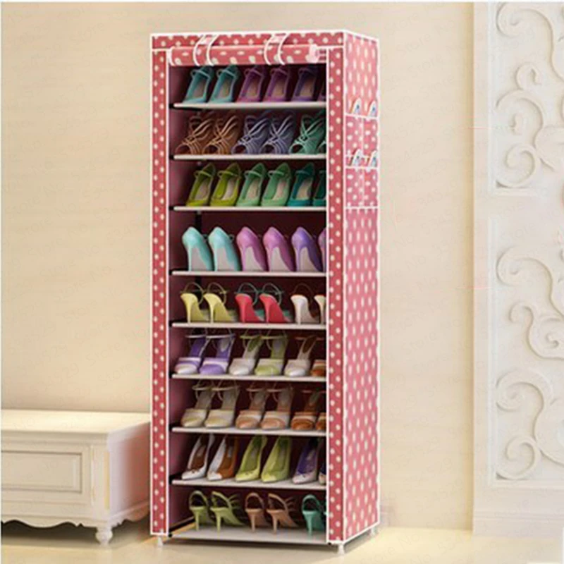 

Fashion Minimalist Creative Shoe Organizer Storage Shelf Shoe Rack with Dustproof Cover Closet Storage Shelves Cabinet