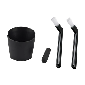 

3 Pcs Accessories: 2 Pcs Coffee Machine Brush Cleaner Nylon Espresso Coffee Machine Group Head & 1 Pcs Espresso Knock Box Shock-