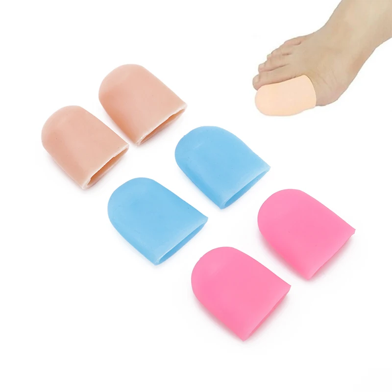 

2Pcs Silicone Gel Tube Bandage Finger & Toe Foot Feet Pain Relief Protectors Guard for Feet Care insoles Feet Care Tool