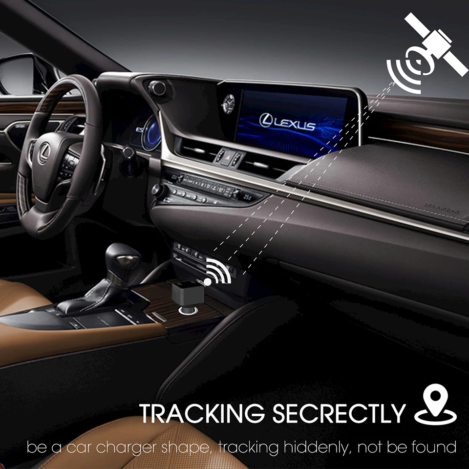 Concox HVT001 Мини Автомобильное зарядное устройство gps трекер двойной зарядный порт