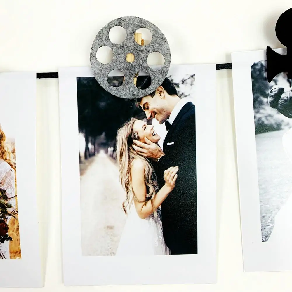 Hollywood Movie 3 Meter Felt Flag Birthday Party Photo Clip Banner Decoration Banner Bunting