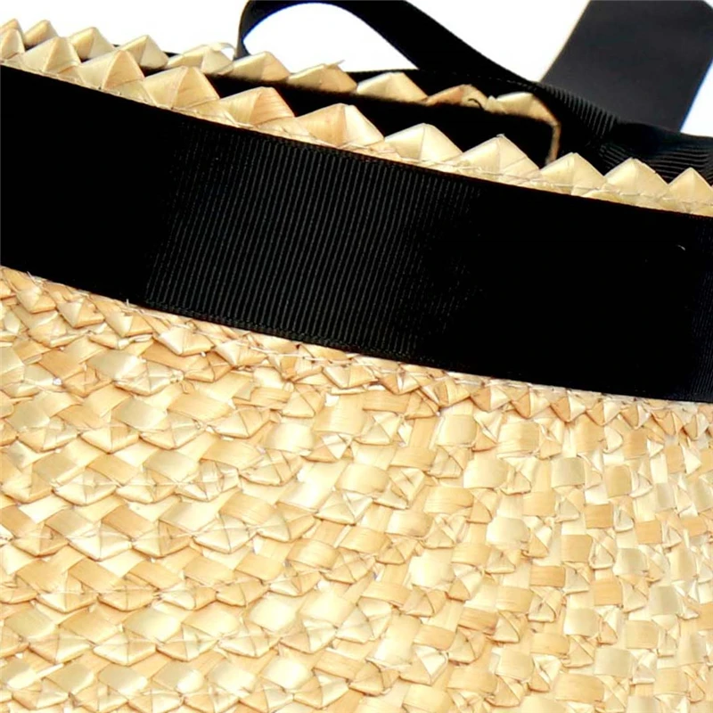 Дизайн, длинная соломенная шляпа от солнца с лентой для женщин, модные пляжные шляпы с большим бантом, женские праздничные летние кепки с козырьком