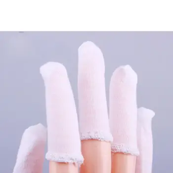 

New 100 Pcs Cotton Finger Guards Protection Anti-slip Finger Sets Labor Insurance Gloves Safety Protection Supplies