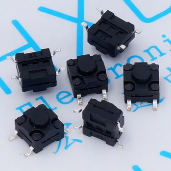 

100pcs Tact Switch SMD waterproof 6*6*5 dustproof Tact Switch SMD 4 feet cooker Soymilk button