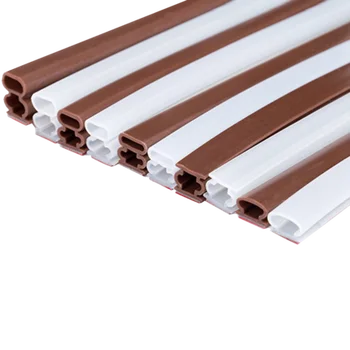 

10 x 6-15mm 6M Silicone rubber sealing strips crash soundproof door thong strip security door/ window sealed slot type