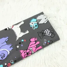 Полуметровая простая хлопковая ткань с мультяшным принтом собаки ручной работы DIY одежды платье Ткань хлопок B556