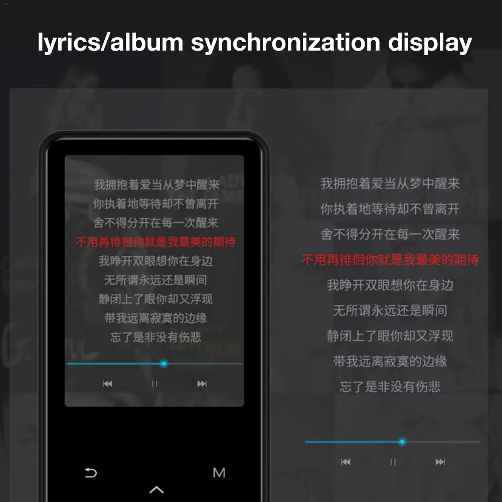 HIFI без потерь Bluetooth Сенсорный экран MP3 плеер портативный тонкий MP5 студентов английский плеер для бега