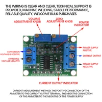 Voltage To Current Signal Converter Module 0-2.5V/3.3V/5V/10V/15V/24V to 4-20mA Adjustable Current Transmitter Module 1