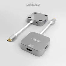 Vmade Usb C HDMI Type C Hdmi VGA 3.1 Converter Adapter Typec to VGA HDMI/USB 3.0/Type-C Aluminum For Apple Macbook Adapter