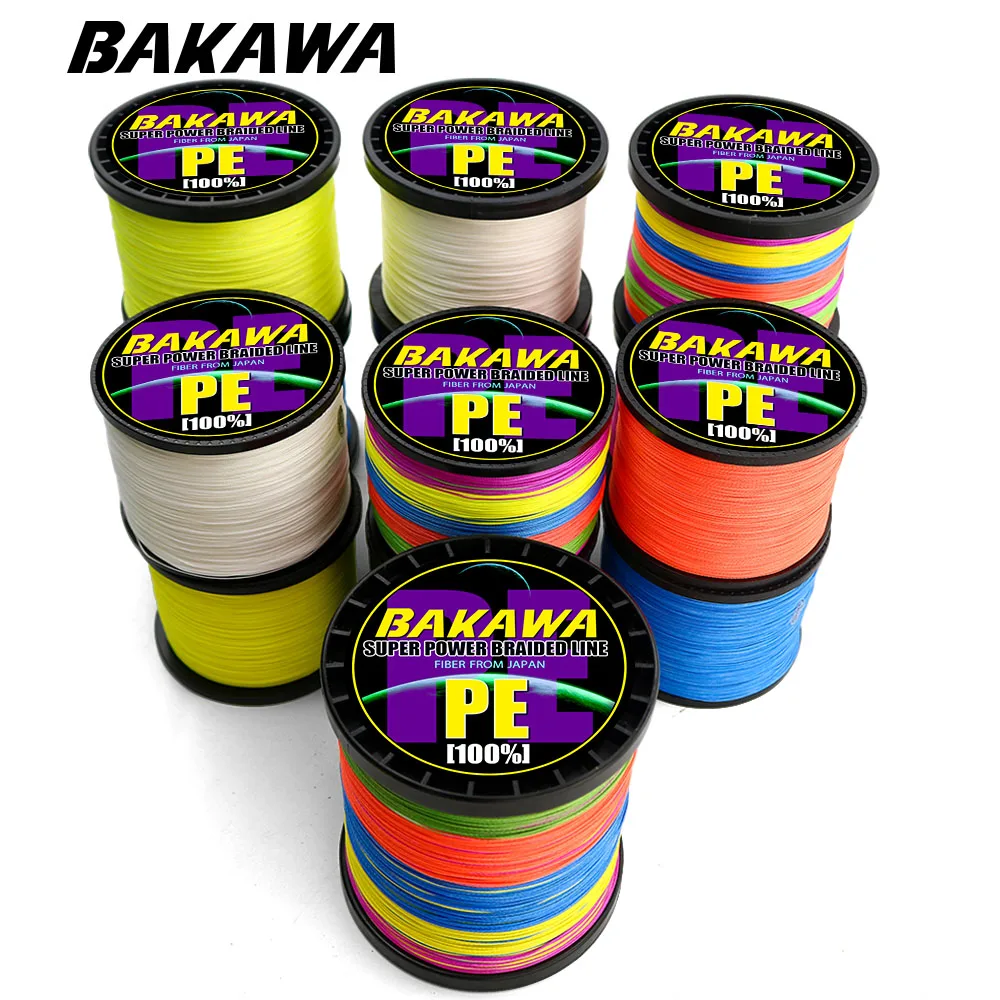 

BAKAWA 9/8 Strand Carp Fishing Line Pesca Braided Wire Peche Spinning Multifilamento Fly Cord Accessories1000M 500M 300M 100M