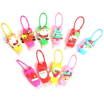 

Christmas Silicone Hand Sanitizer Holder Portable Gel Holder Liquid Dispenser