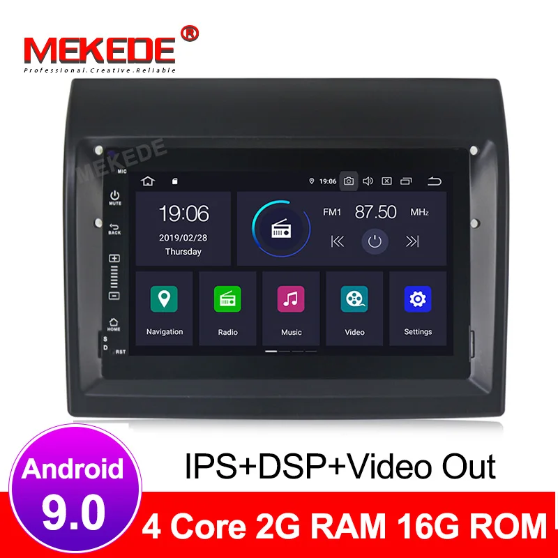 Ips DSP Android 9,0 Автомобильный мультимедийный dvd-плеер для Fiat Ducato Citroen Jumper peugeot Boxer gps навигация wifi BT 16G/64G rom