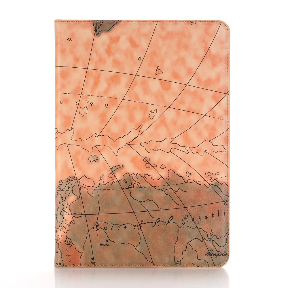 New Cartoon Coque for Apple iPad Pro 10.5 A1701 A1709 Case Print Map Flip Stand PU Leather Funda for iPad Pro 10.5 Folio Case    (3)