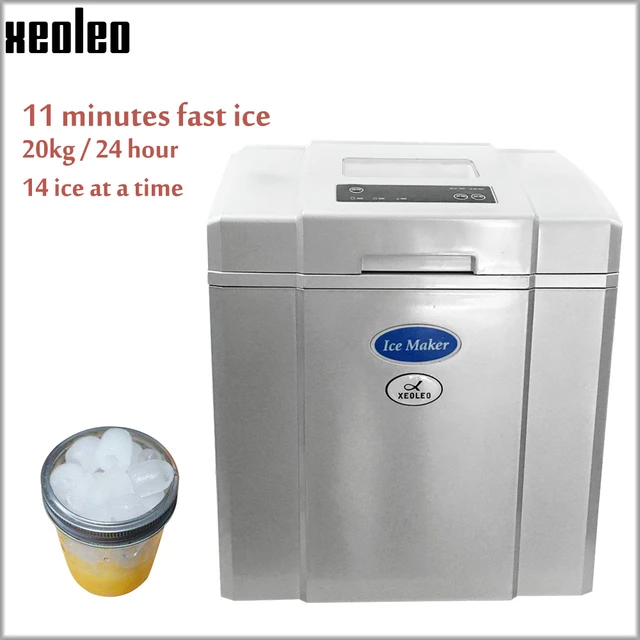 Xeoleo Commercial Mini Ice Maker 20kg/24h Ice Make Machine 1.4kg