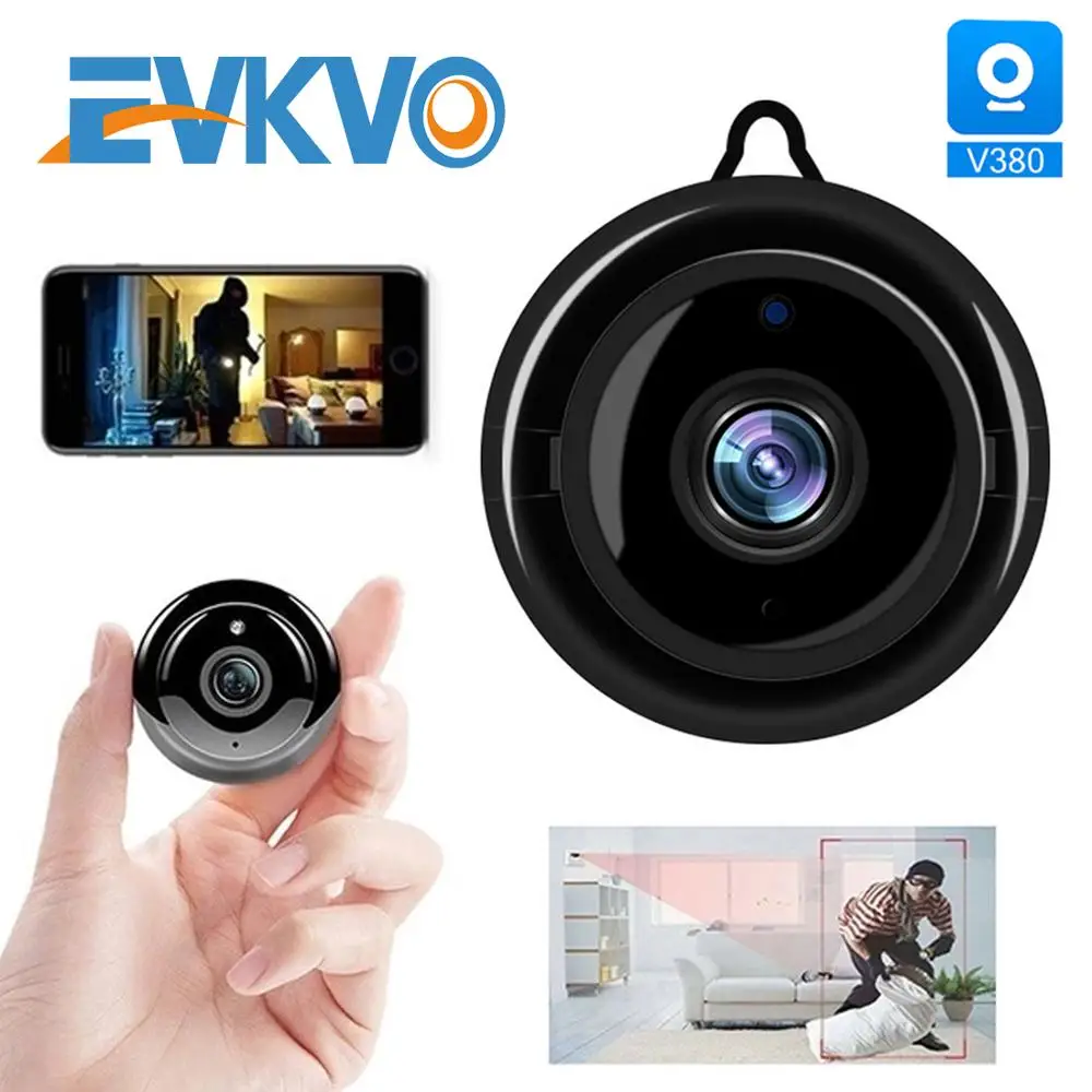 

EVKVO 1080P Full HD Wireless WIFI IP Camera Light Night Vision Mobile Phone Security Mini Camera System Remote Voice Intercom