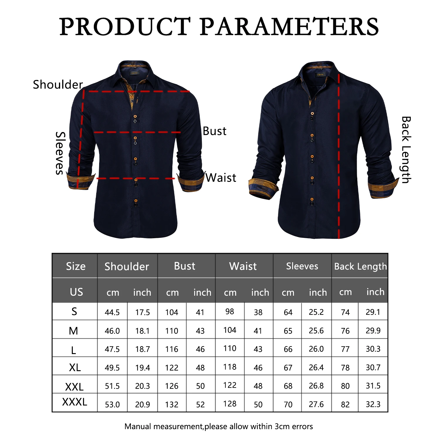 Spring Autumn Men's Shirt Long Sleeve Cotton Paisley Button-down Collar Casual Black Shirt For Men