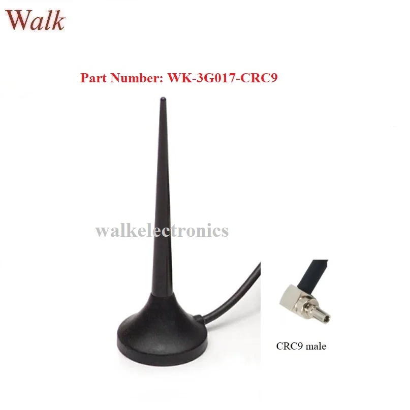 

magnetic mount gsm 3g car aerial crc9 gprs 3g multi band whip antenna