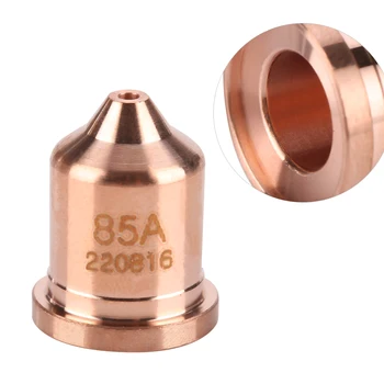 

5Pcs 85A Plasma Cutter Nozzle Tips 220816 Fit For MAX85 Plasma Cutting Torch Consumable Cutting Electrode Plasma Nozzle