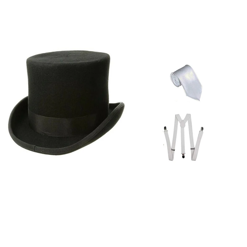 black and white gangster hat