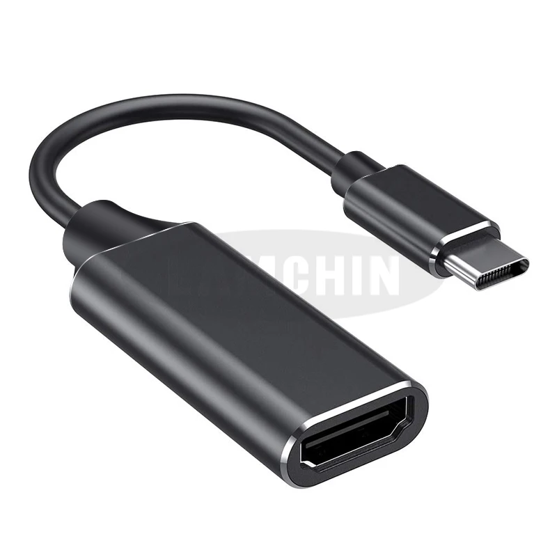 Usb type C hdmi-кабель, адаптер 4K type-C к HDMI концентратор адаптер для мобильного телефона и ноутбука тип компьютера-C HDMI - Цвет: Balck