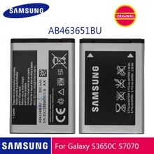 Оригинальная батарея samsung AB463651BU для samsung W559 S5620I S5630C S5560C C3370 C3200 C3518 J808 F339 S5296 C3322 GT-C3530 S5610