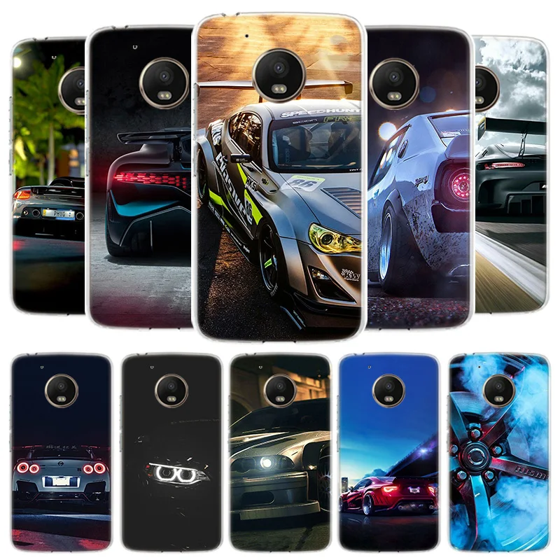 Классический автомобильный чехол с темным чехлом для телефона Motorola Moto G8 G7 G6 G5S G5 E4