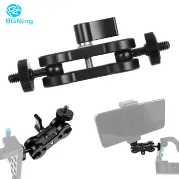 

Aluminum Multi Function Magic Arm Mount Adapter Selfie Tripod Holder Dual Ball Head Hot Shoe w 1/4'' Screw for DSLR Camera Phone