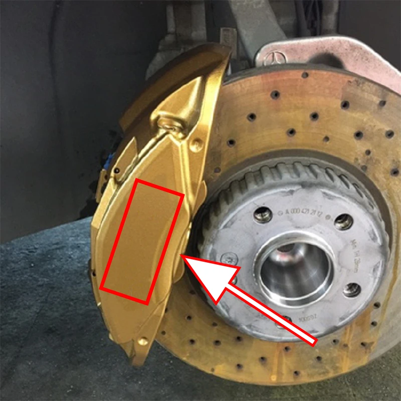 Наклейка на тормозной суппорт автомобиля Mercedes Benz AMG w204 w203 w212 w211 w124 w210 CLG 6 шт.