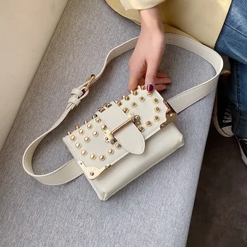 

Bags For Women Brand Original Design Willow Nail Square Bag Simple Joker Shoulder Messenger Bag