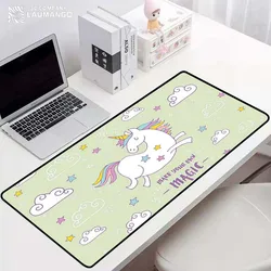 Bonito dos desenhos animados unicórnio grande mouse pad computador gamer tapete de mesa de escritório tapetes de jogo yugioh playmat deskmat