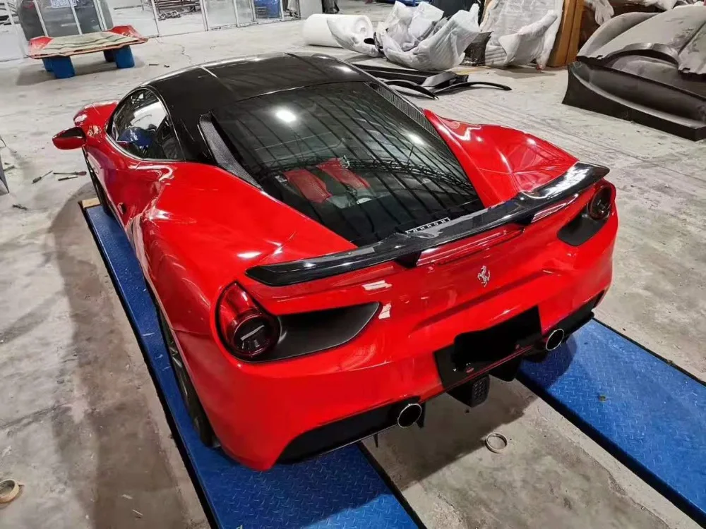 Спойлер из углеродного волокна для заднего крыла багажника, подходит для Ferrari 488 GTB Spider Novitec style