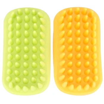 

2PCS Pet Comb Multifunctional Bathing Hair Removal Creative Detangling Comb Grooming Brush Cleaning Tool Massage Comb for Pet Do