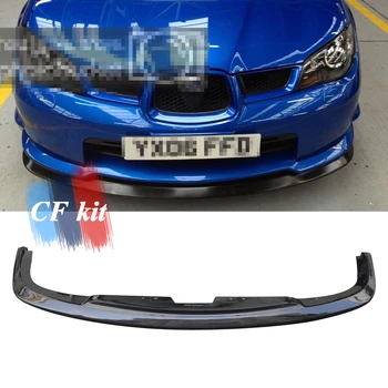 

CF Kit Real Carbon Fiber Front Lip Spoiler For Subaru IMPREZA 2006 Car Styling Bumper Body Kit