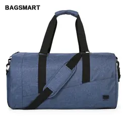 BAGSMART большой Ёмкость нейлоновый мешок вести Чемодан Сумка дорожная Duffle с отделение для обуви путешествия багаж, для отпуска сумка