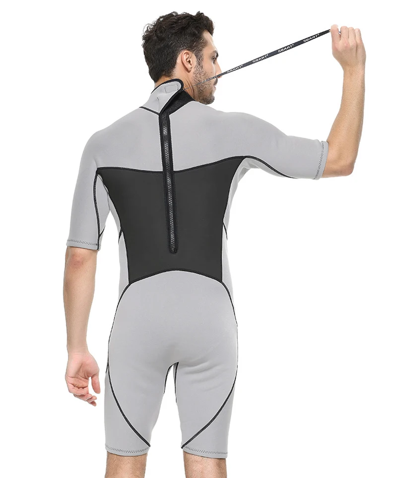 Sbart размера плюс короткий рукав цельный 2 мм неопреновый гидрокостюм Мужская одежда для плавания Drysuit дайвинг серфинг костюм для фридайвинга