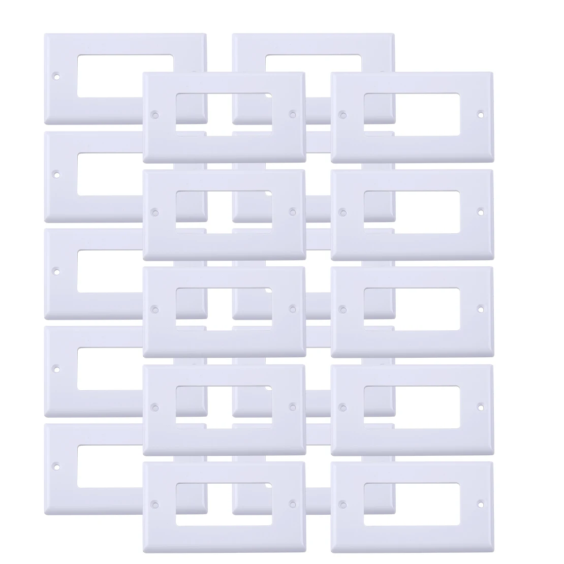 

LETAOSK 20pcs 11.4cm*7cm Faceplate Blank Wall Outlet Socket Plate Keystone Jack Replacement