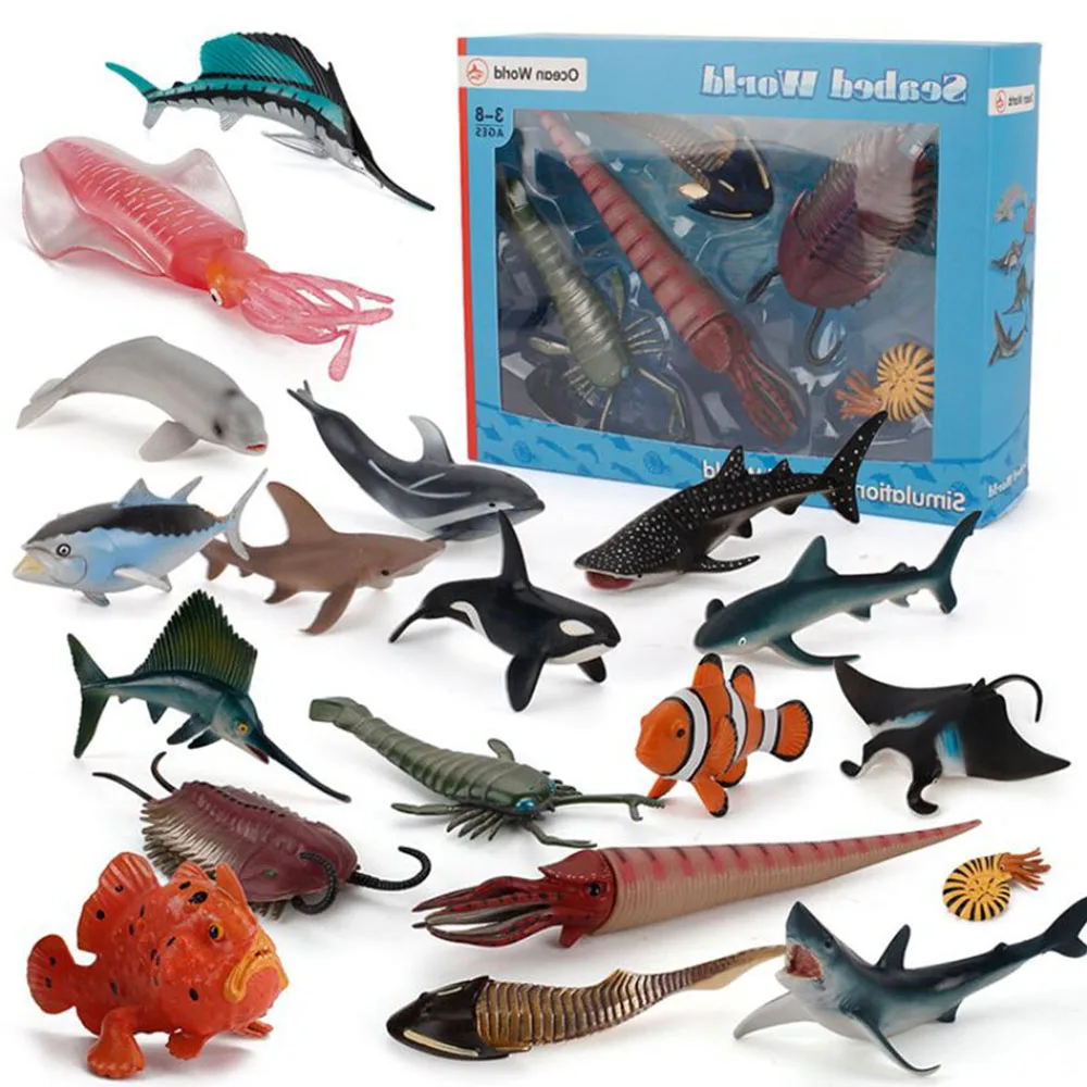 Simulación modelo de animal marino niños pingüino de plástico delfín jugue HON Simulación modelo de animal marino niños pingüino de plástico delfín jugue HON