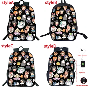 

Kawaii 4 Styles Miyazaki Hayao Totoro Backpack Boys Girls School Bag Students Rucksack Child Cartoon Primary Bookbag Travel Bag