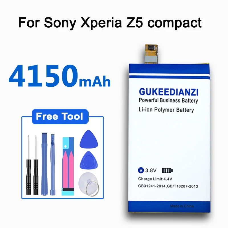 GUKEEDIANZI LIS1594ERPC мобильный телефон 100% Новая батарея 4150 мАч для Sony Xperia Z5 compact Z5C mini E5823