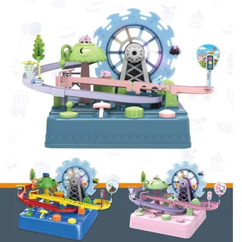 

Auto Ferris Wheel Railway Magical Music Racing Track Play Set DIY Flash Light Voice Car Toys Gift For children Kids Boys Girls