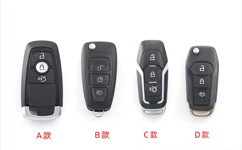 Чехол для ключей из углеродного волокна для Ford Fusion Mondeo Mustang Explorer Edge Fob Shell