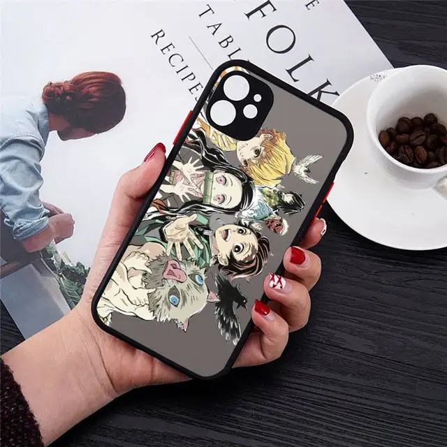 Kimetsu No Yaiba Demon Slayer Anime Phone Cases Matte For iPhone 12 13 Mini 11 Pro XR XS Max 7 8 Plus X Hard PC Back Cover a10