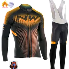 Pro Team Зимняя Теплая Флисовая велосипедная одежда для мужчин с длинным рукавом Джерси костюм для прогулок верховой езды на велосипеде MTB Одежда комбинезон комплект