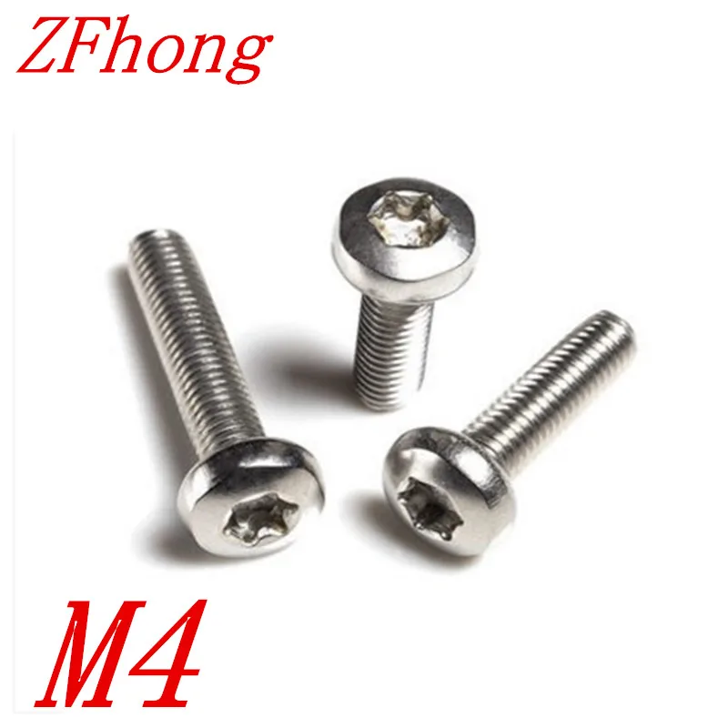

10pcs M4*6/8/10/12/14/16/20/25/30 M4 stainless steel torx round pan head machine screw