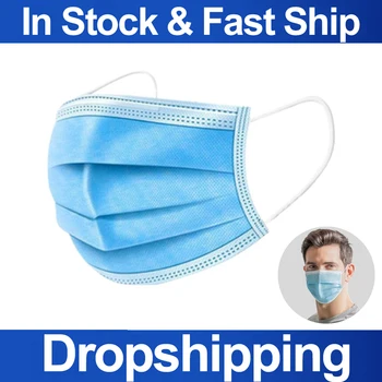 

Face Mask 100 Pcs Protection Facial Masks Personal Care Disposable Prevent Anti Dust Filter Safety Mouth Mask Three-layer Masks