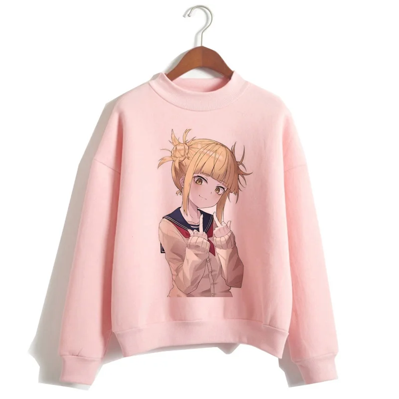 Химико Тога женщин семпай толстовки boku без hero Академия мультфильм waifu Харадзюку уличная одежда Женская Толстовка harajuku