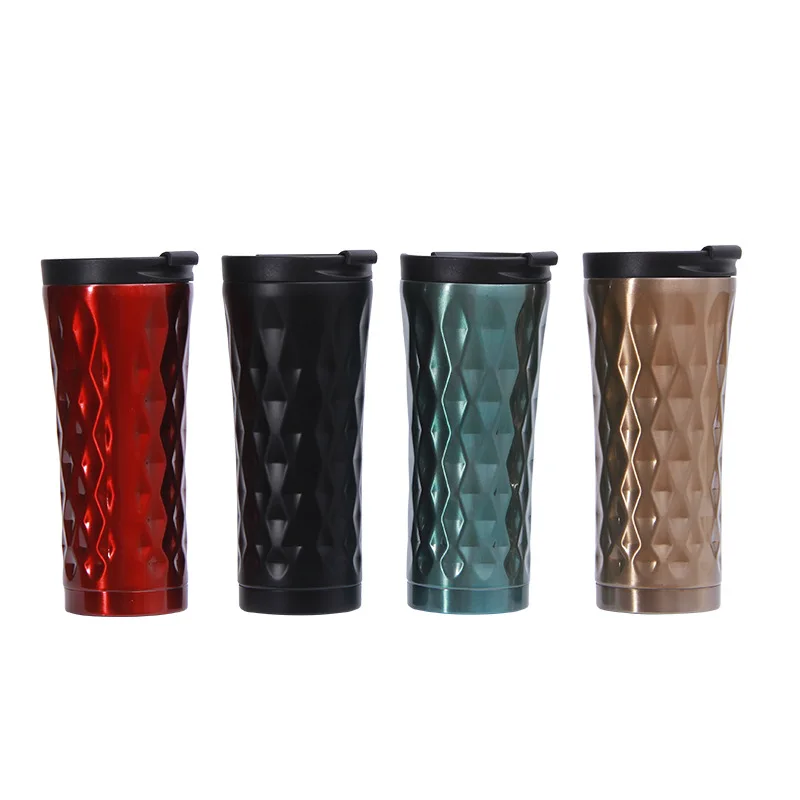 

500ml Double Stainless Steel Car Coffee Mug Thermos Cup Travel Tea Mug Thermal Water Bottle Thermocup Tumbler Insulated Bottle