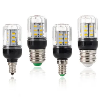 

Led bulb E27 E14 E12 E26 5730 SMD 110V 220V DC 12V 24V 27LEDs 7W Led Candle Bulb Corn Lamp Chandelier Energy Saving Light Lamps